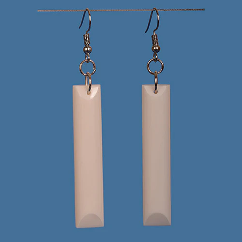 BE026S- Bone Adze Style Earrings - Small
