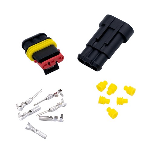 PLG/SKT AUTO W/PROOF CRIMP 3-WAY FS