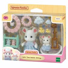 Sylvanian Family 5805 Bath Time Bubble Siblings