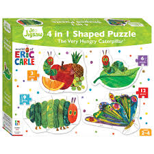Jr Jigsaw 4 IN 1 Shaped Puzzle The Very Hungry Caterpillar
