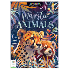 Kaleidoscope Colouring Majestic Animals