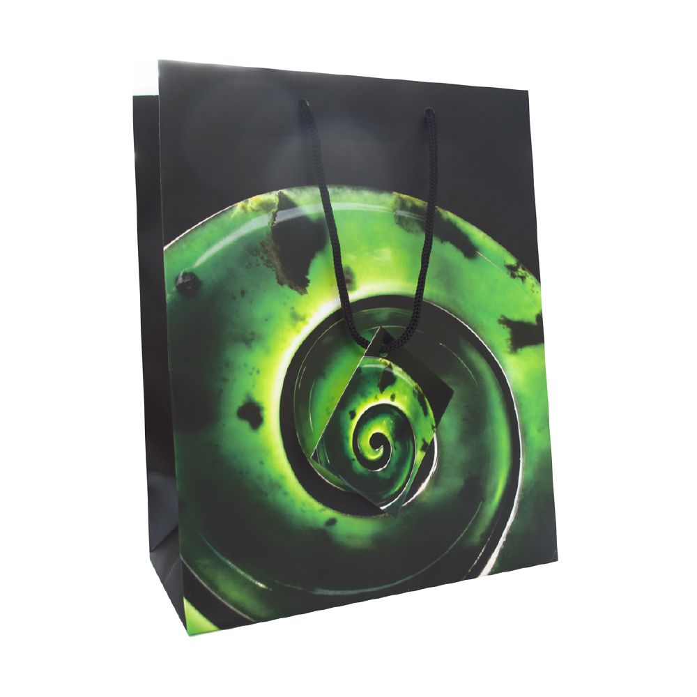 Gift Bag M NZ Koru 17.8x23x10.2cm