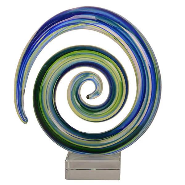 HKG075 - Glass Large Koru Ornament