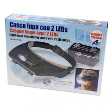 Light Head Magnifying glass with 2 LED lamps - Hands Free