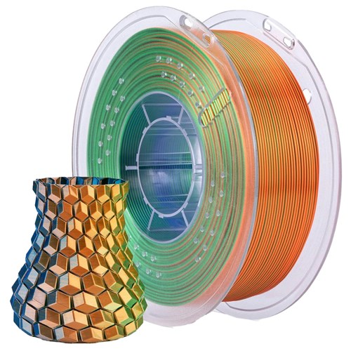 FILAMENT SILK-PLA BLU/GRN/ORG 1.75MM 1KG