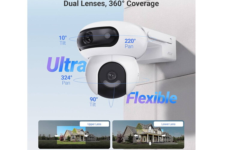 EZVIZ Dual-Lens Wi-Fi Camera + Solar Panel 8W