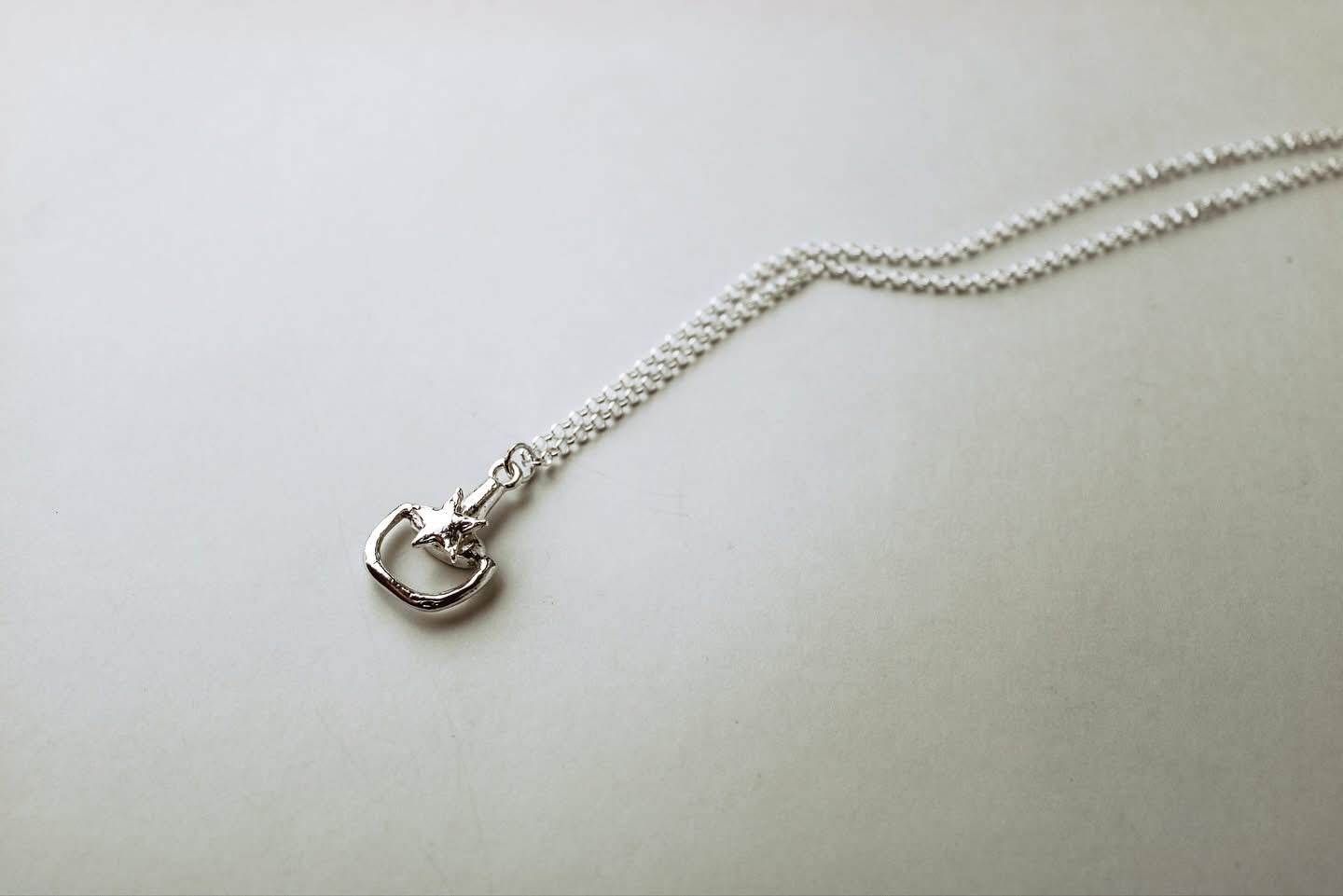 Western Edge Lonestar Bit Necklace in 925 Sterling Silver