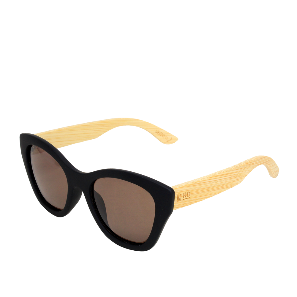 #0483 - Hepburn - Black W/ Wooden Arms