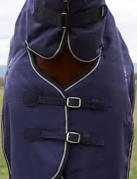 Weatherbeeta Comfitec Prelim Std Neck 220gm Navy Plaid 3'9
