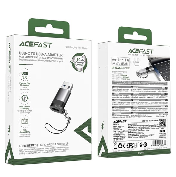 ACEFAST USB-C to USB-A Adapter