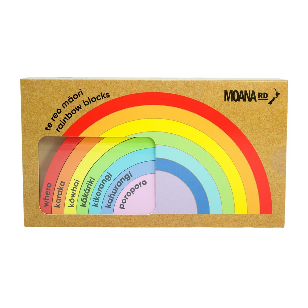 Rainbow Blocks - Te Reo Māori & English