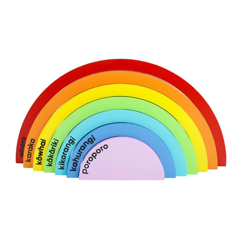 Rainbow Blocks - Te Reo Māori & English