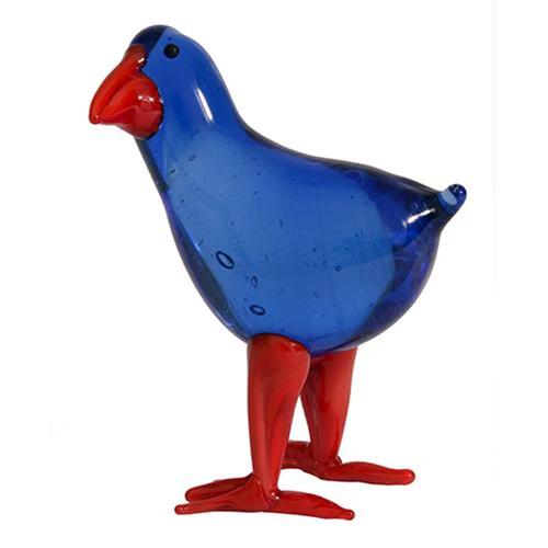 HKG027- Glass Pūkeko Ornament