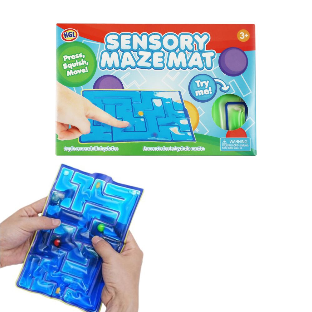 Sensory Maze Mat 3asst 20×13.3cm