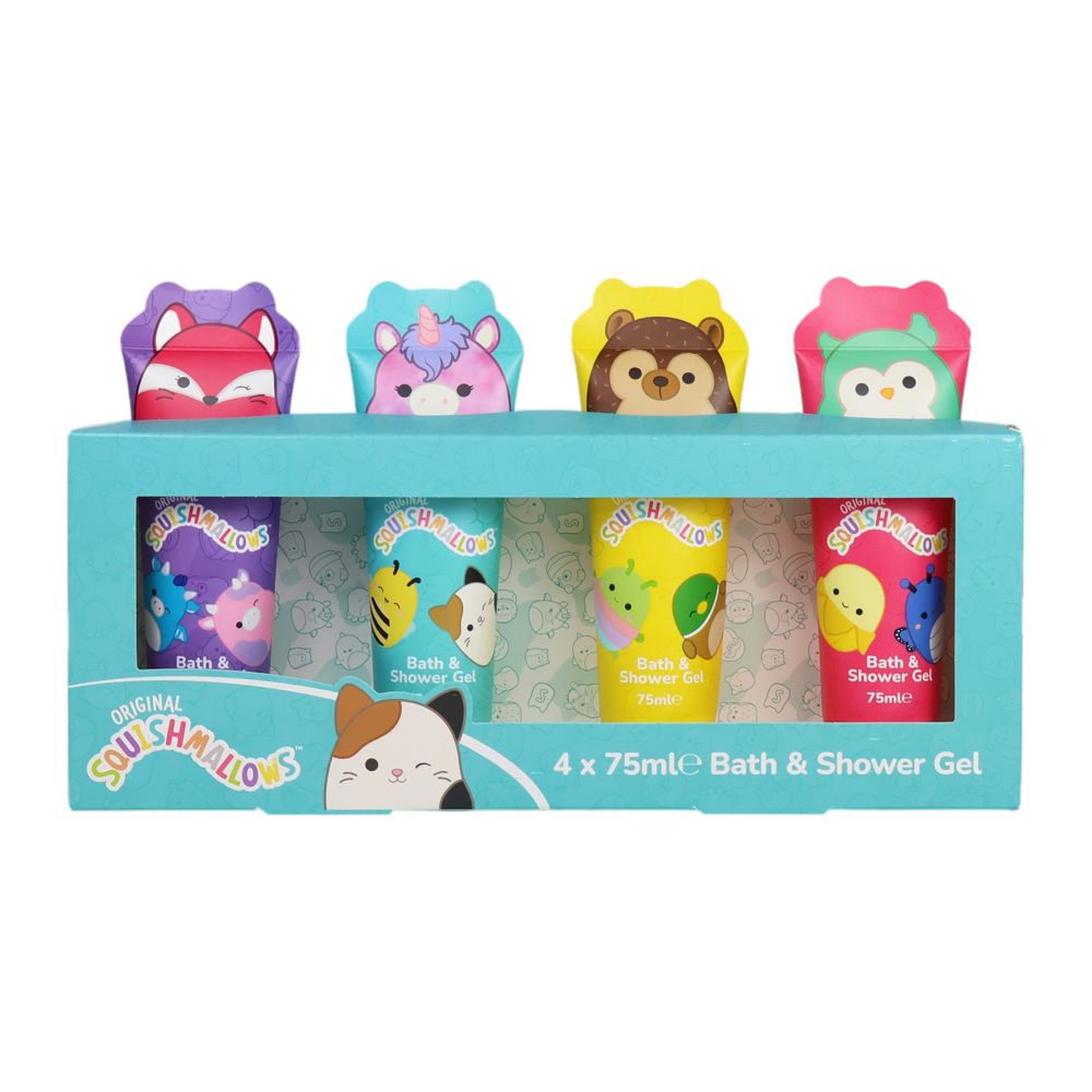 Fun Character Bubble Bath Set – 4 x 75ml