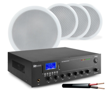 100V 30w Amplifier with 4 speakers