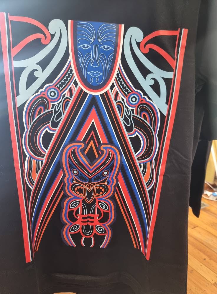 River Jayden  t-shirt - Blk XL - Ruaumoko