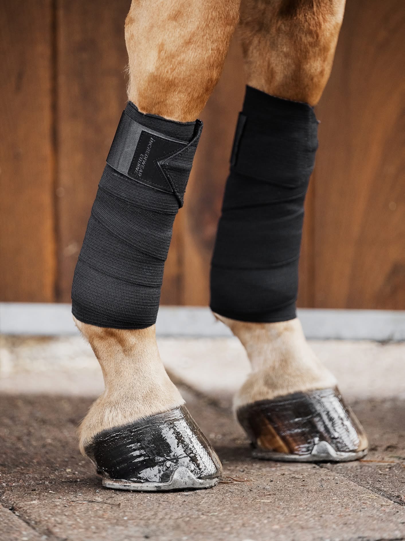 Incrediwear Equine Circulation Exercise Bandages Pony Pair Black