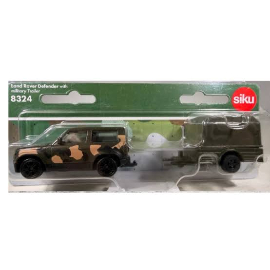 SIKU 8324  Military Land Rover Defender with Military Trailer