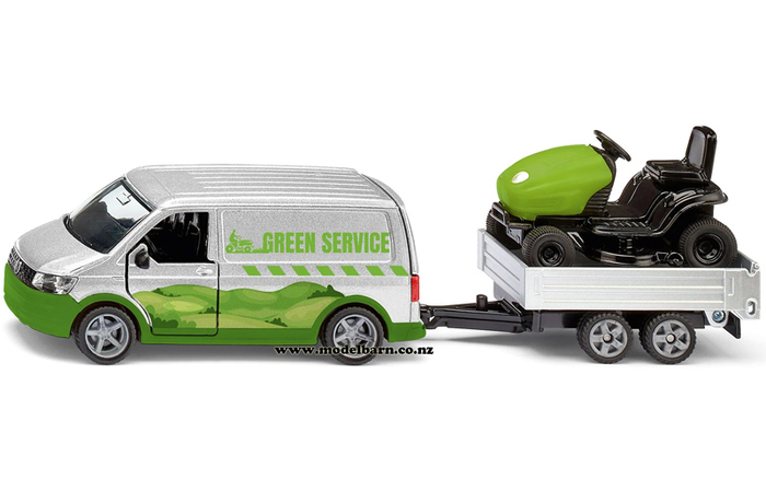 SIKU 2005 VW T6 with Lawn Tractor