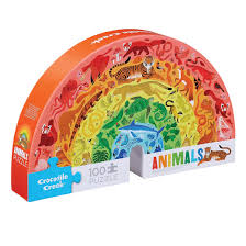 Crocodile Creek 100pc - Rainbow Animals