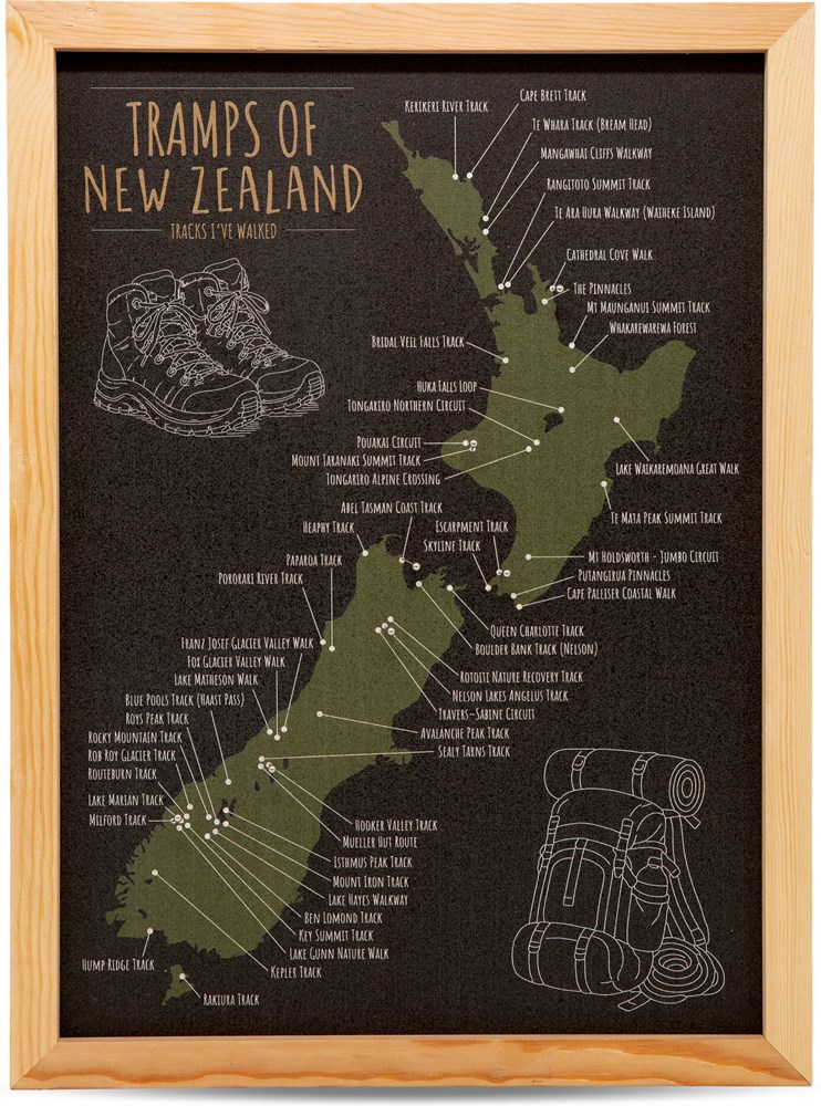 Cork Map - Tramps (A3)