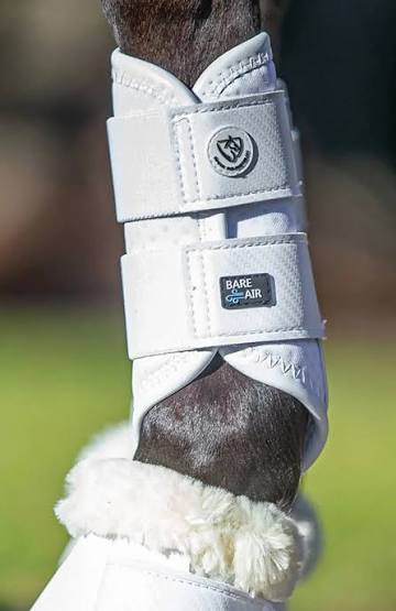 Bare Equestrian AIRFLOW Carbon Brushing Boot White XL