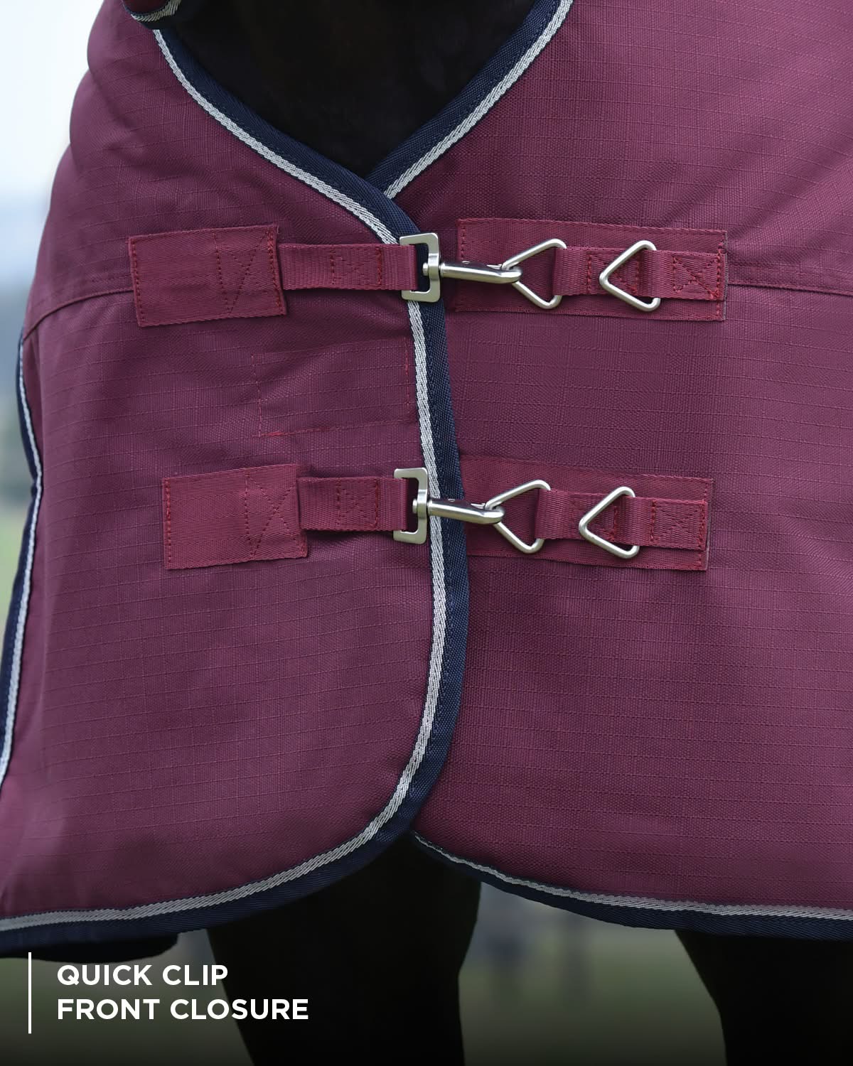 Weatherbeeta Comfitec Essential Combo 220gm Burgundy/Navy 5'3