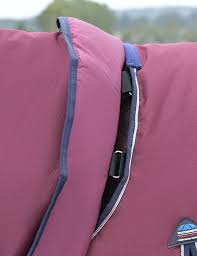 Weatherbeeta Comfitec Essential Neck Rug 220gm Burgundy/Navy Medium