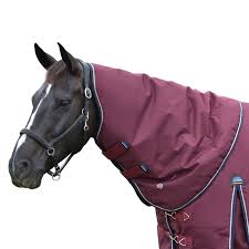 Weatherbeeta Comfitec Essential Neck Rug 220gm Burgundy/Navy Small