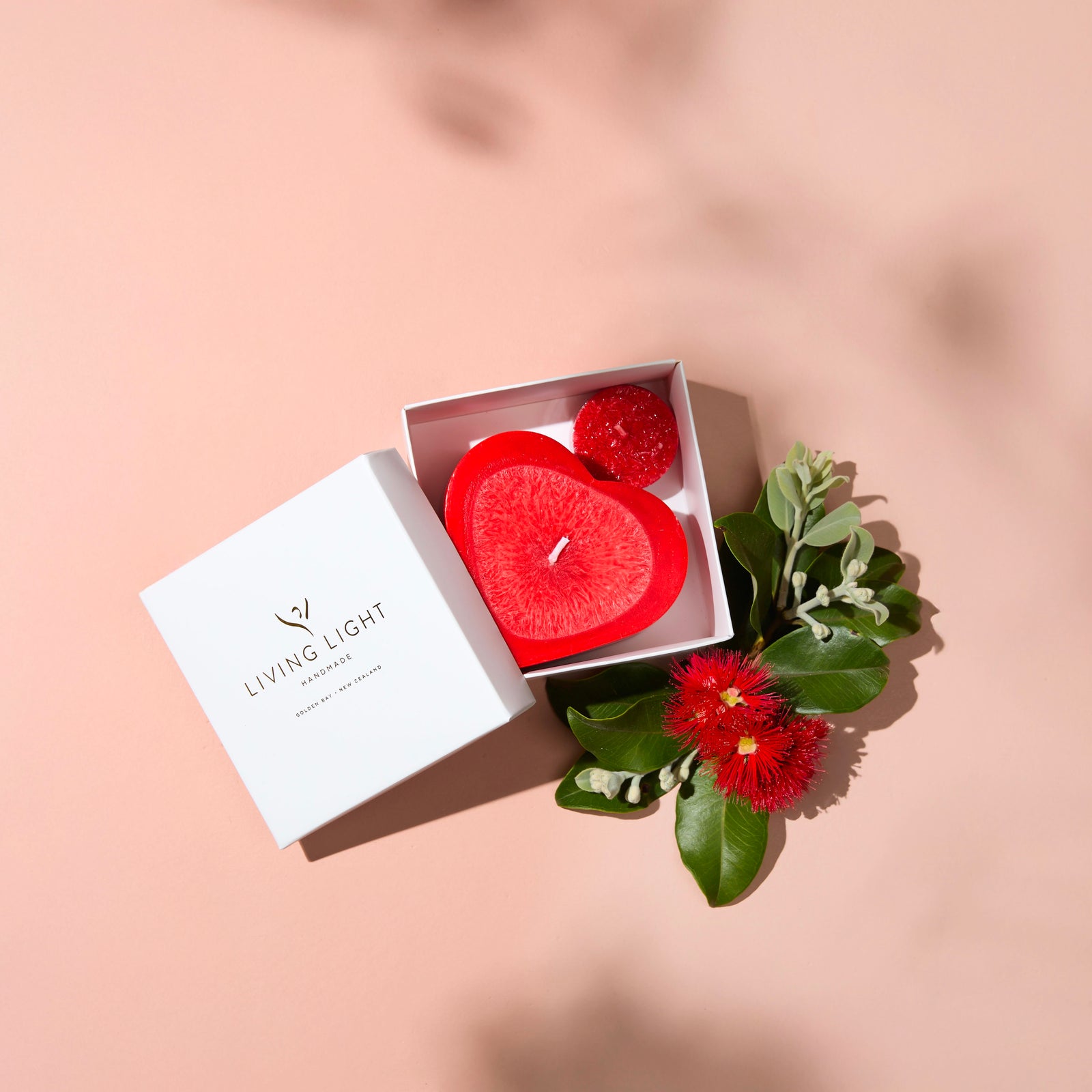 Living Light Granite Heart Pohutukawa - Boxed