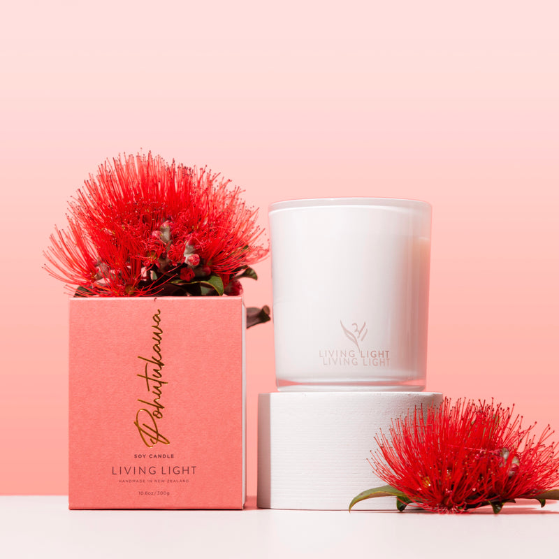 Living Light Pohutukawa Soy Candle - Mini