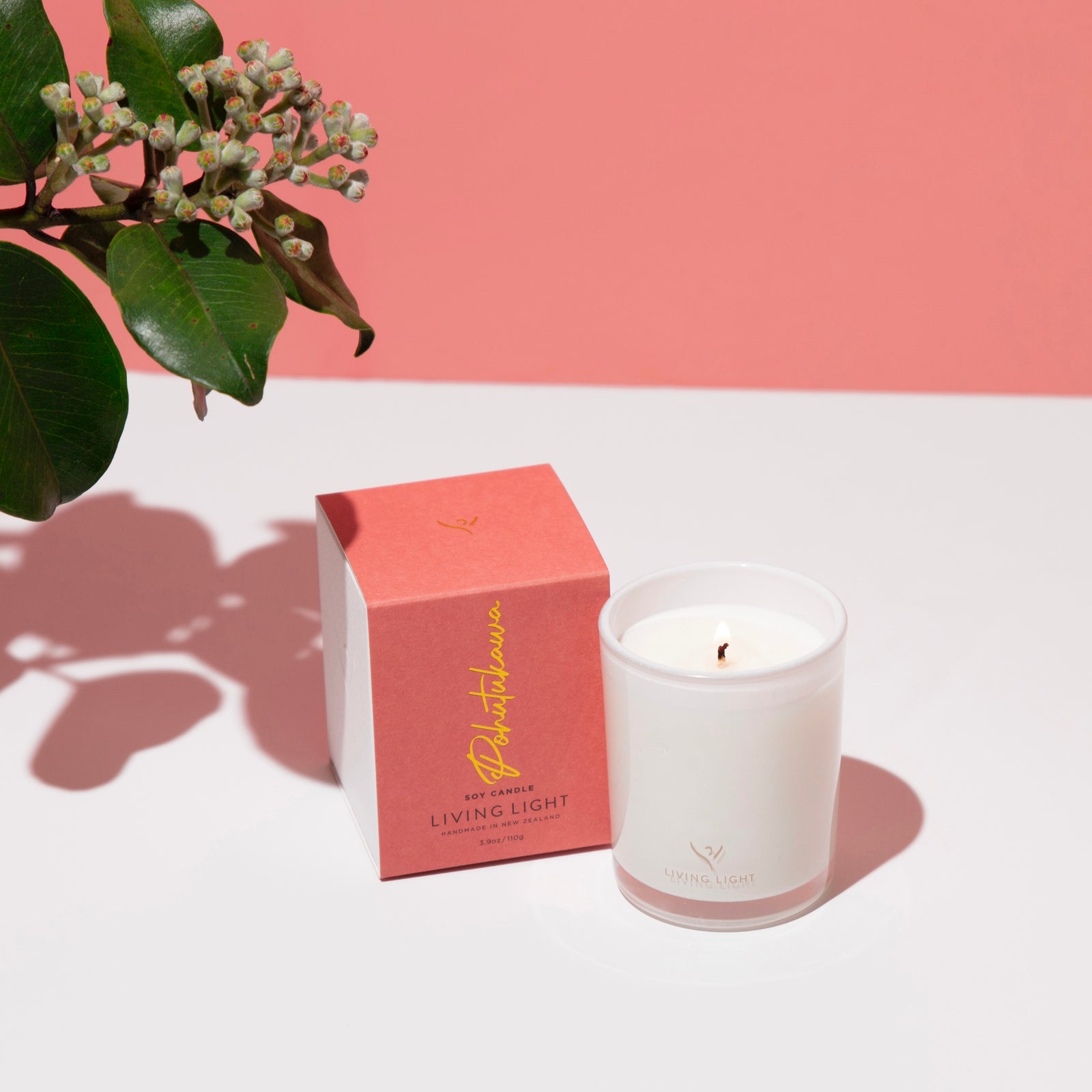 Living Light Pohutukawa Soy Candle - Mini