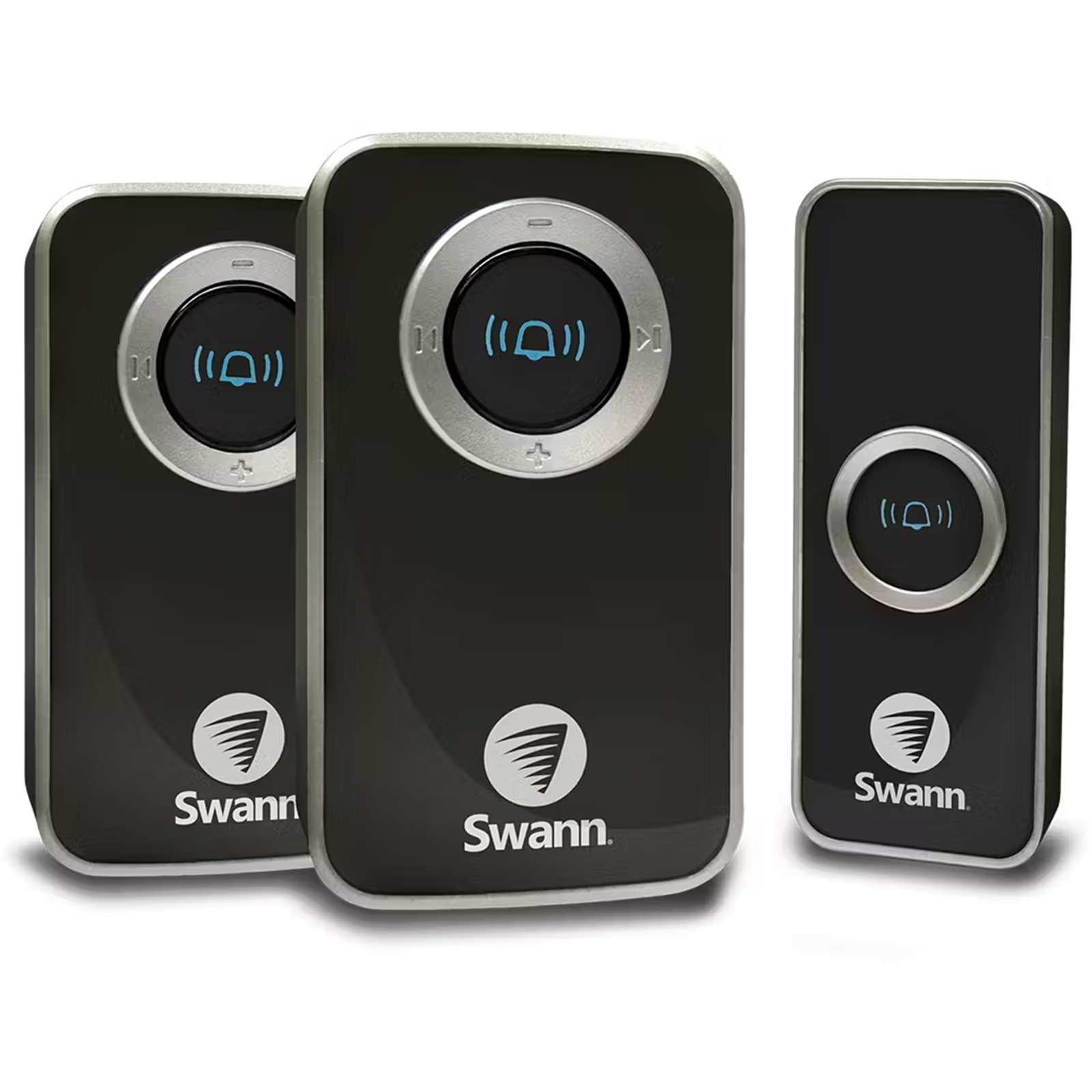 Swann DC820PB Wireless Door Chime with Two Receivers - Black