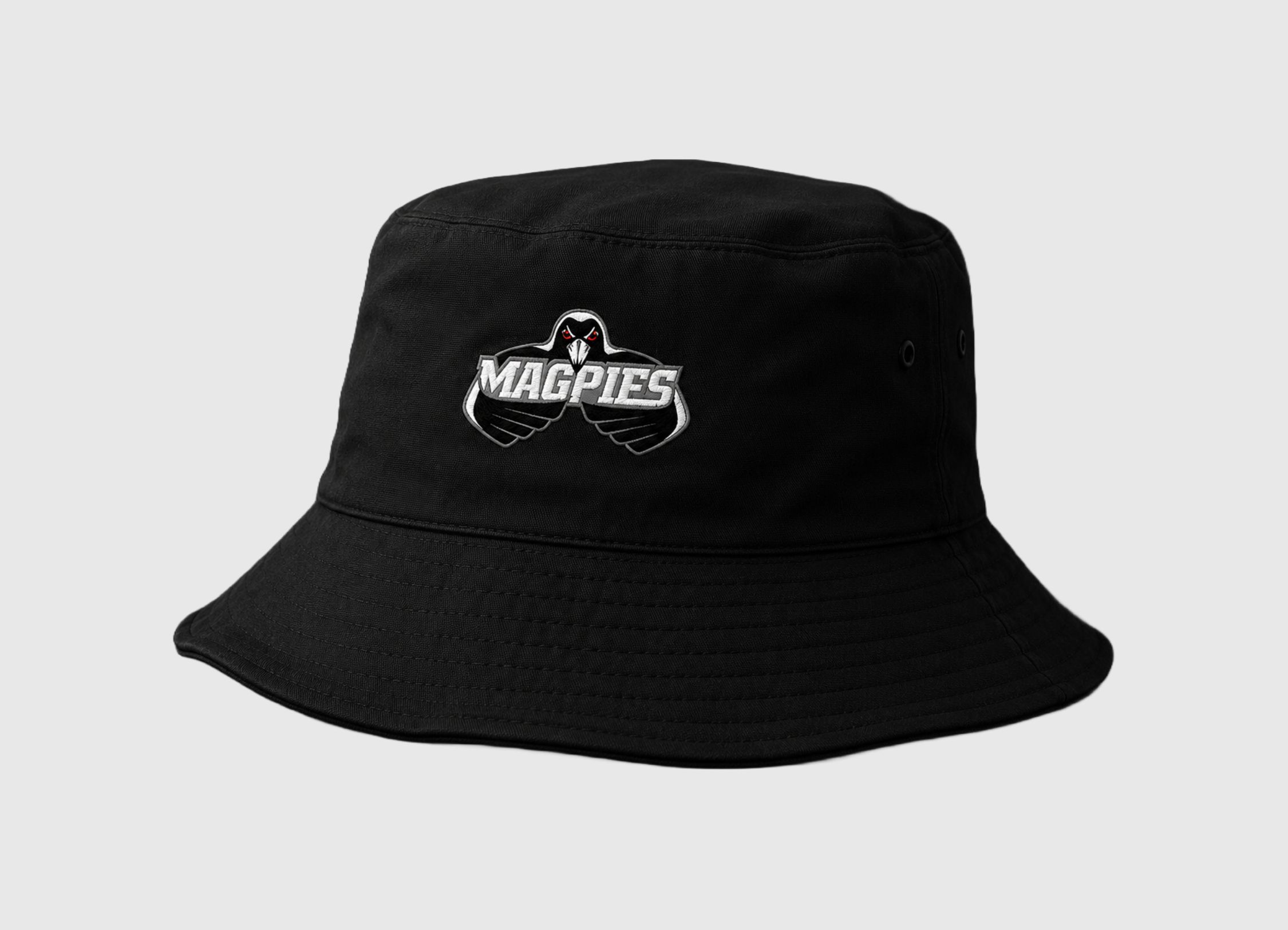 Magpies Bucket Hat - Reversible