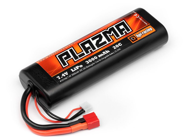 HPI Racing PLAZMA 7.4V 3000MAH 20C LIPO Round Case Stick Pack