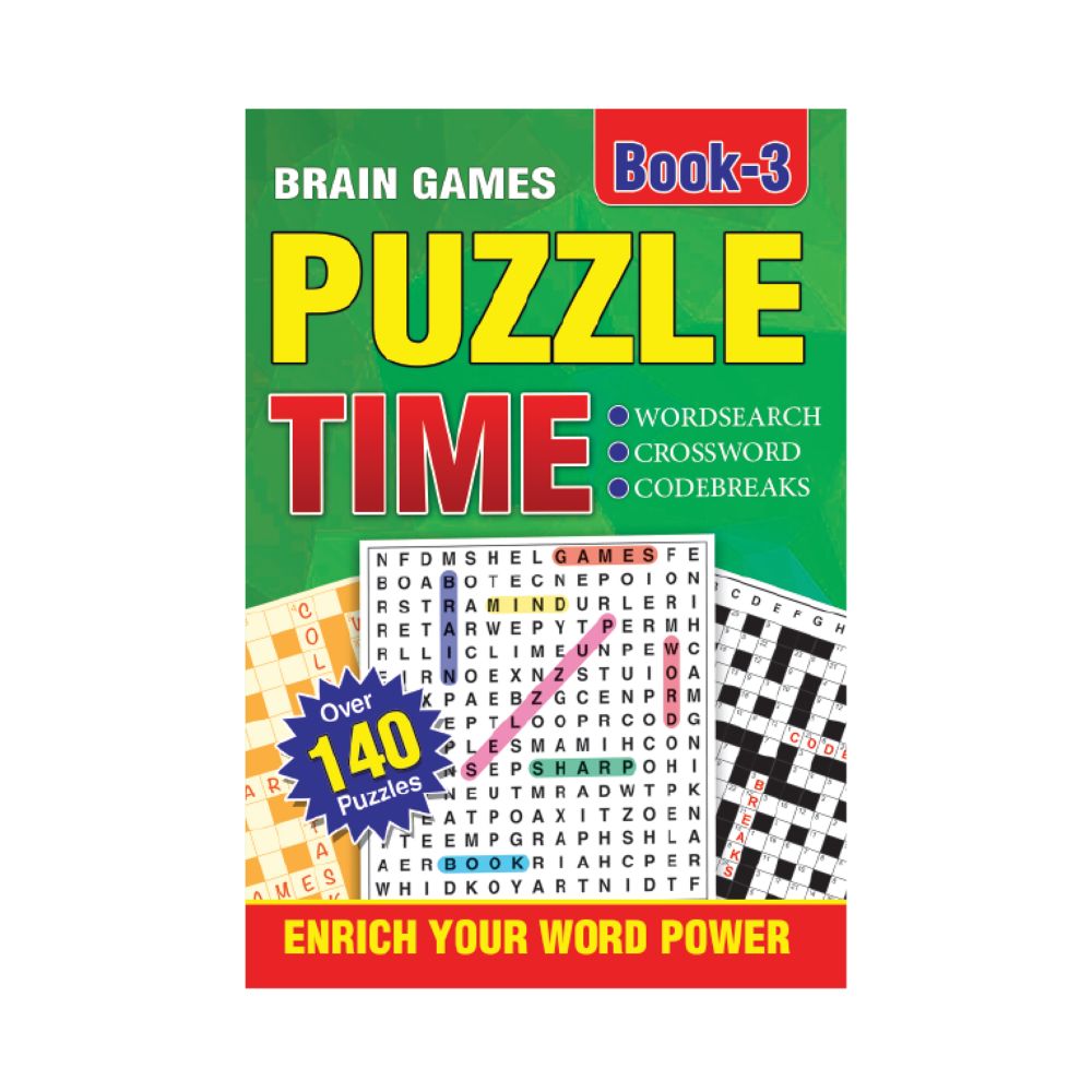 Puzzle Time Mixed Puzzles 140+ Puzzles A5 Book 3