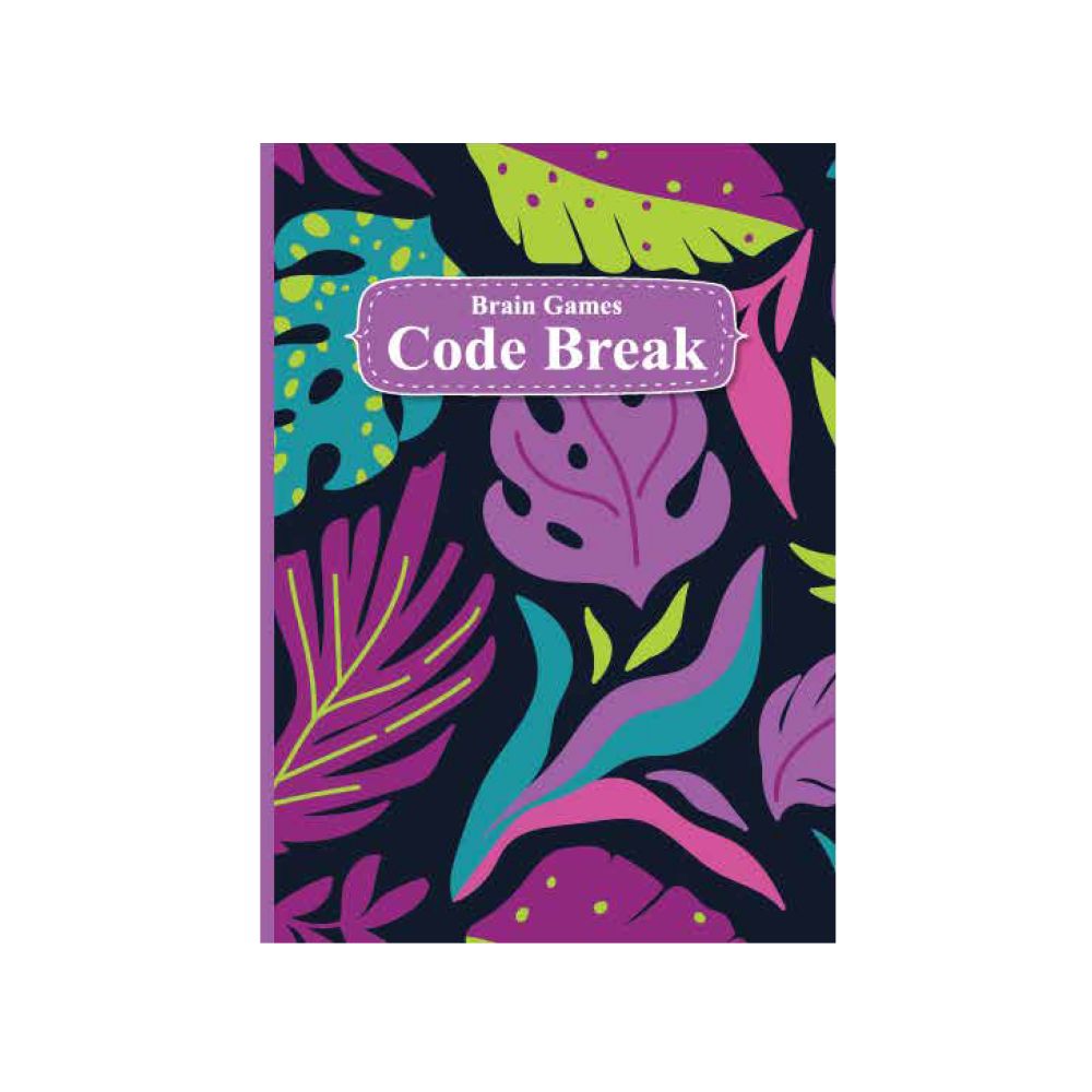 Puzzle Book Code Break Floral 160pgs 180x128mm