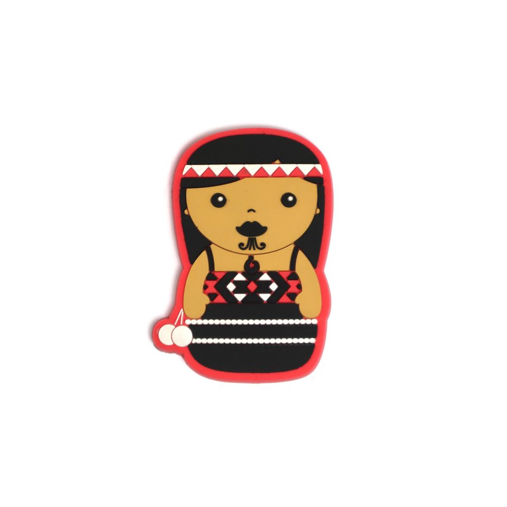 Magnet Soft PVC NZ Māori Girl 7cm