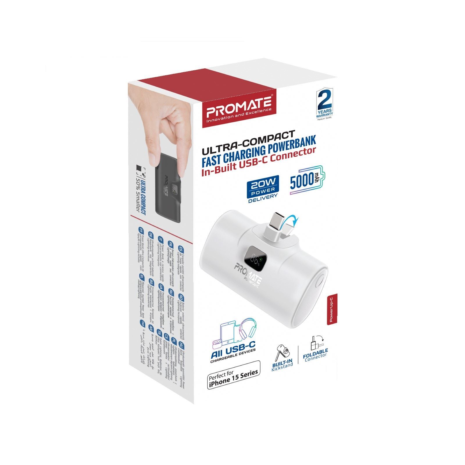 Promate Ultra Compact 5000mAH Powerbank