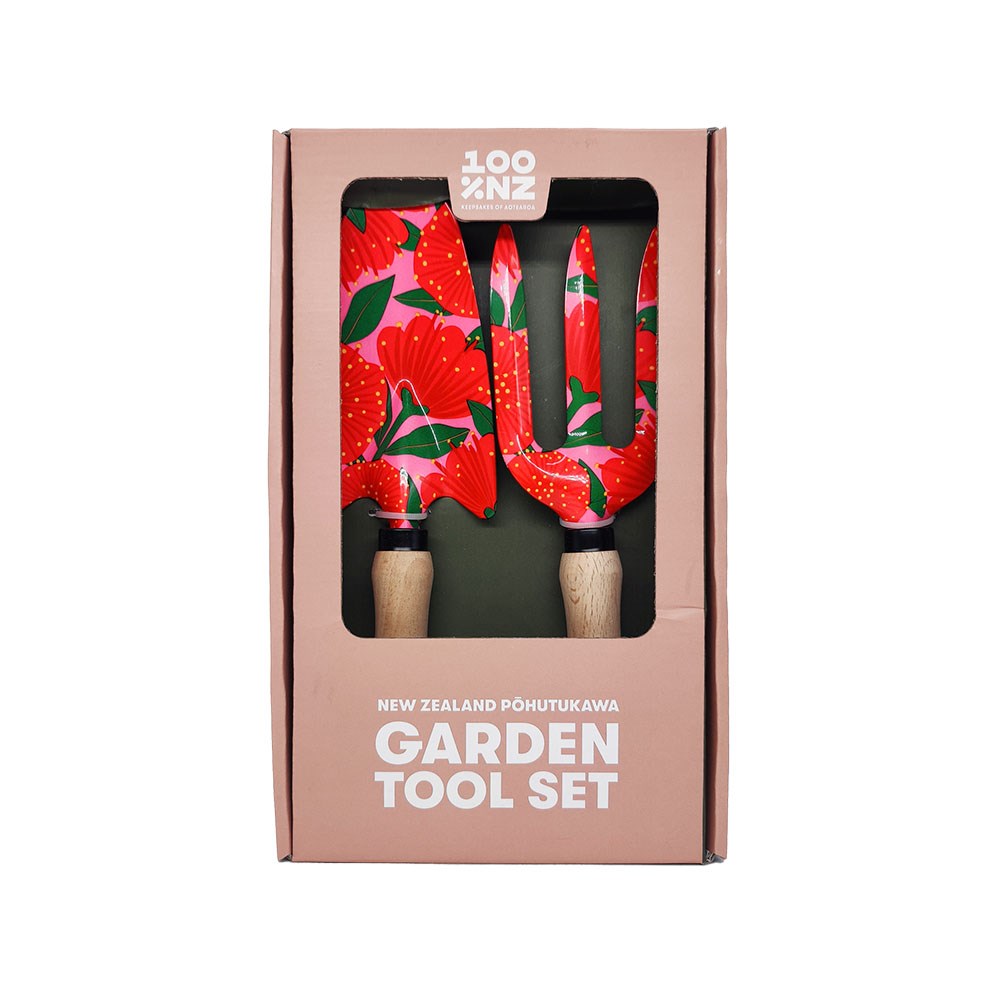 Bright Botanical Pohutukawa Garden Tool Set