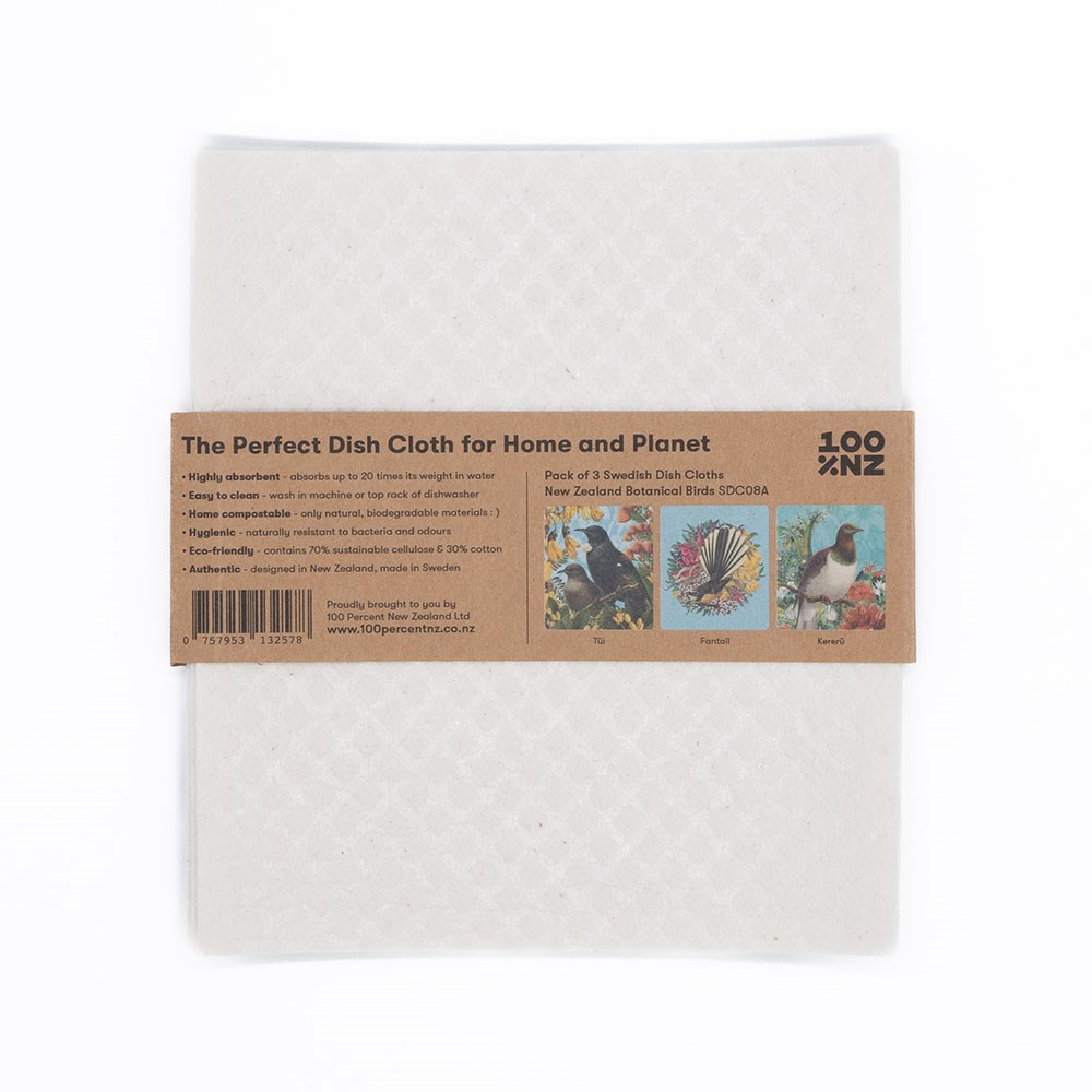 Swedish Dishcloths - Botanical Birds