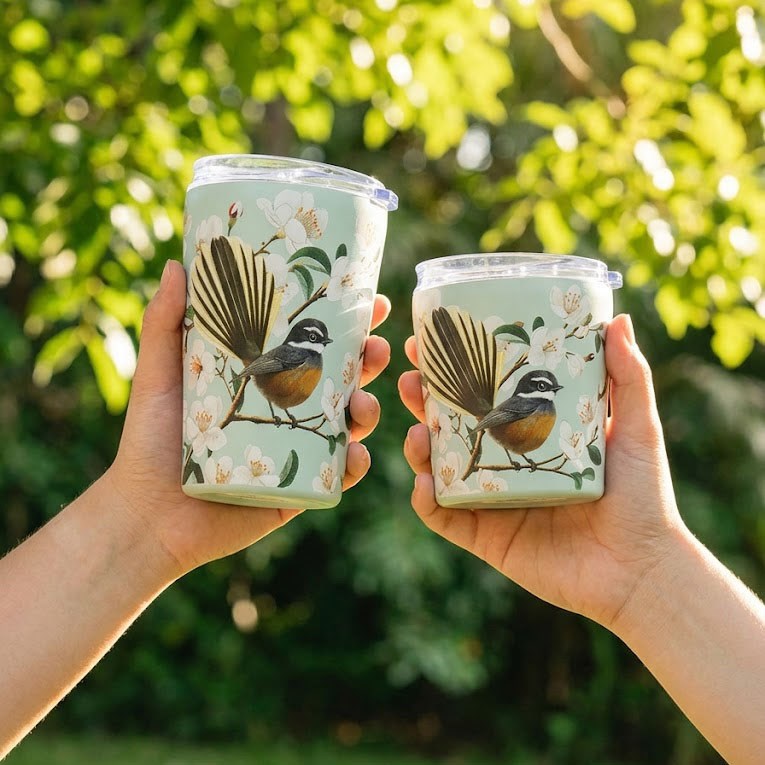 Chatty Fantail Coffee Cup- 240ML