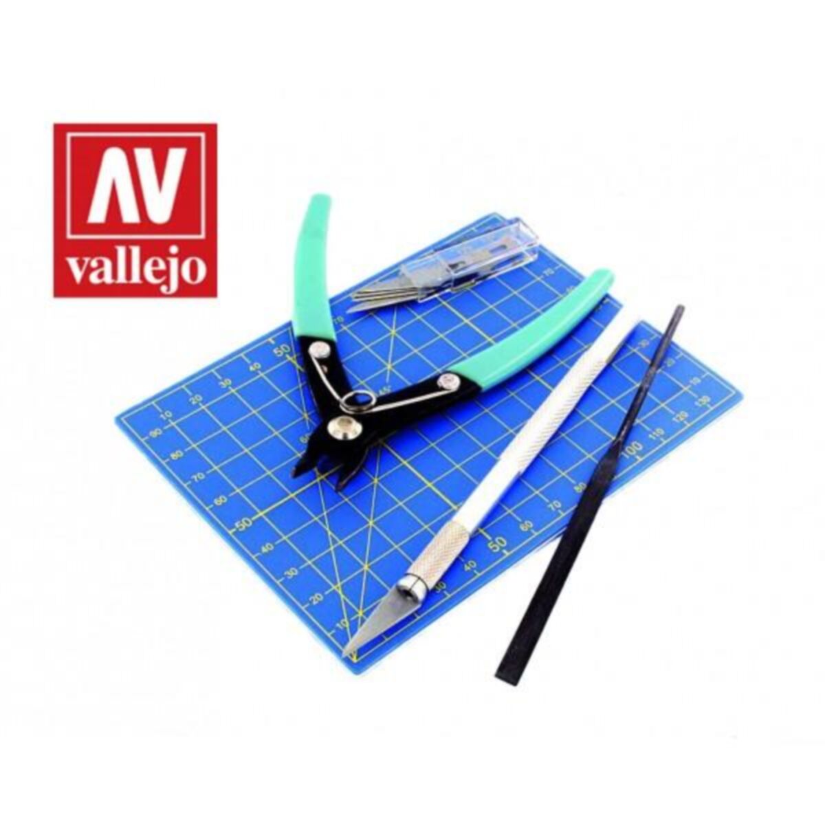 Vallejo - Hobby tools - 9pc, Plastic Model Tool Set