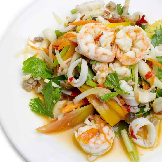 ES7. Spicy Mixed Seafood salad
