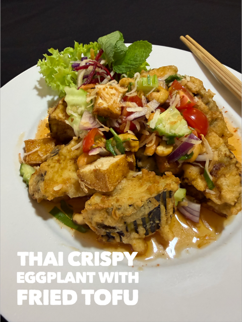 CH11. Crispy Eggplant stir fry with ginger and vegetables