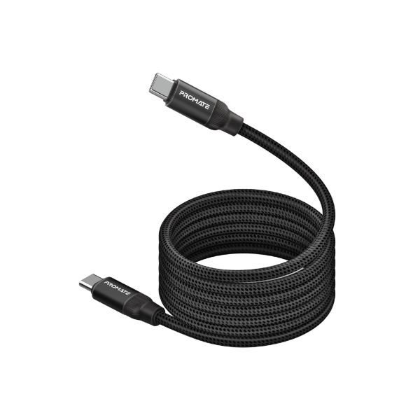 PROMATE 1.2m USB-C to USB-C Cable Self Organising 60W