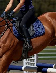 Weatherbeeta Satin Pro Jump Pad Navy - Large