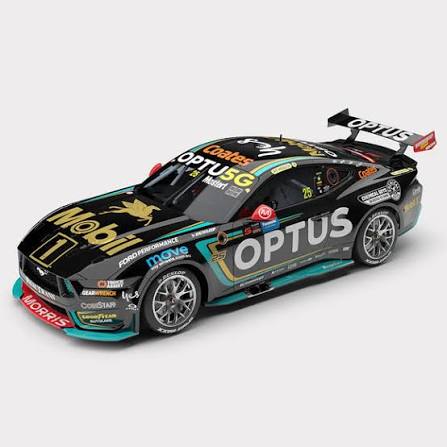 Authentic 1:43 Mobil 1 Optus Racing #25 Ford Mustang GT-2024 Sydney