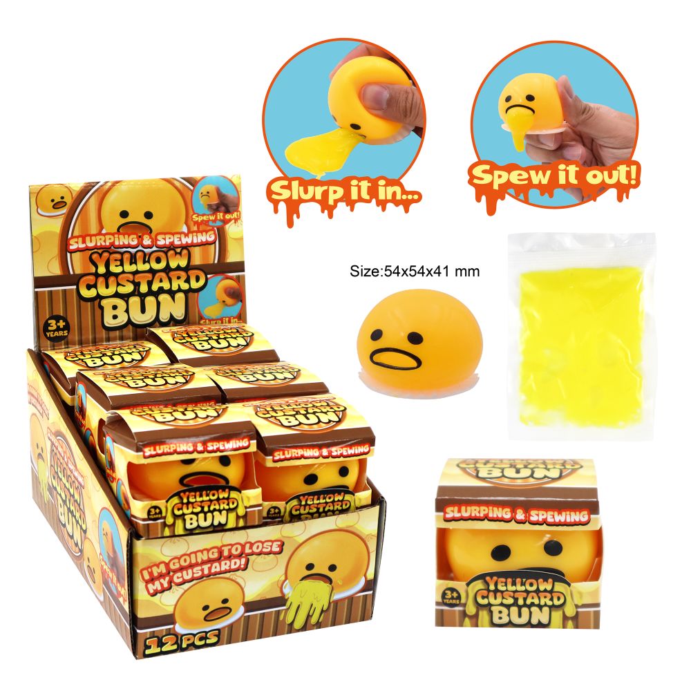 Squeeze Ball Custard Bun Spew 54mm